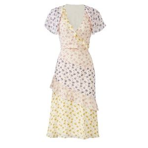 NWT Joie Orita B Floral Silk Dress